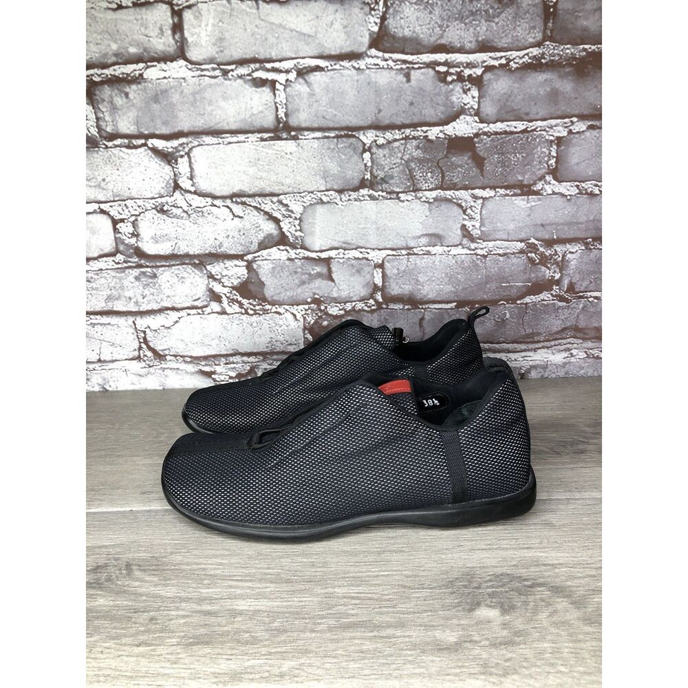 Prada Sport Black Mesh Synthetic Drawstring Driving Shoes Women Sz 38.5EU/8M US - Picture 4 of 16